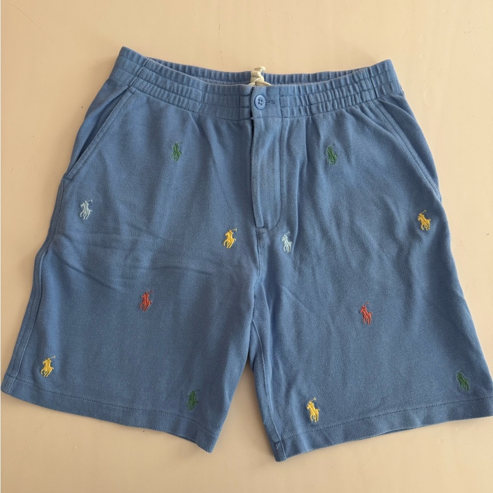 Polo by Ralph Lauren boys blue logo shorts M (10/12)